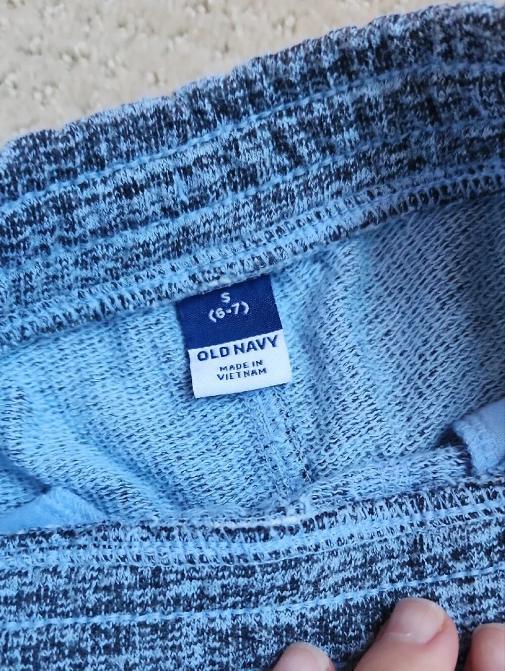 ❤️3/15$❤️Old Navy boy's Heathered Blue-Gray Athletic Shorts